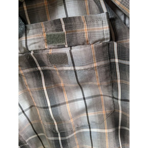 Royal Robbins Shirt Mens XL Button Up Short Sleeve Plaid Poly Modal Contemporary - Picture 10 of 13